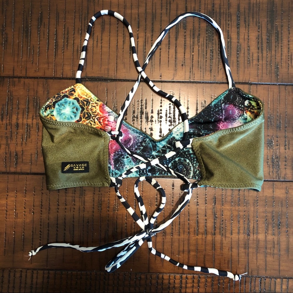 Savage Swim Lodi Reversible Bikini Top M